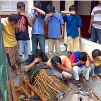 Gasak Besi Perusahaan, 9 Orang Diamankan