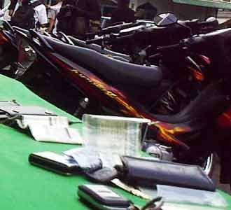 12 Kendaraan Bermotor Diamankan