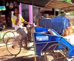 Uniknya Becak Tulung Selapan