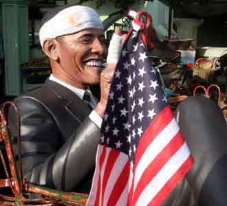 Obama Pulang Dari Rumah Sakit