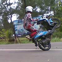 Aksi Freestyler Honda di Bengkulu
