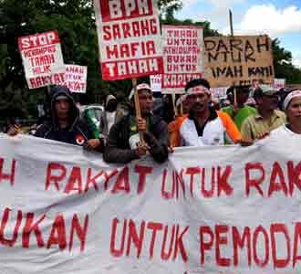 Kantor BPN Sulsel Didemo