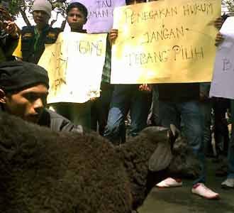 FRB Bawa Kambing ke Kejati Jabar