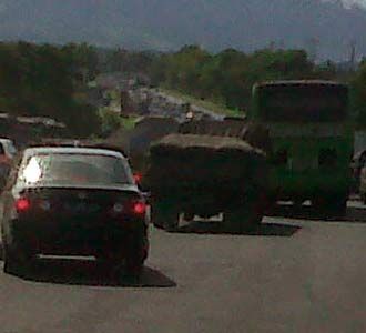 Jelang Tahun Baru Jagorawi Macet