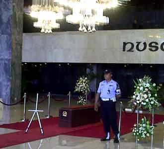 Persiapan Sambut Jenazah Marwoto di DPR