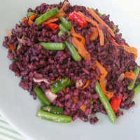 Nasi Hitam Sayuran