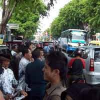 AMPP Demo Tolak Unas, Jalur Pantura Macet 