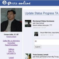 Konsultasi Online Tugas Akhir PENS-ITS Bergaya Facebook