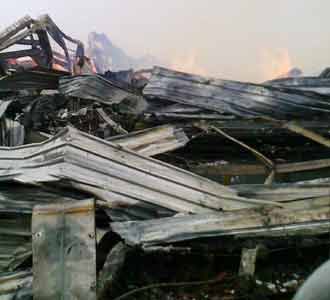 Gudang Tekstil di Bekasi Terbakar