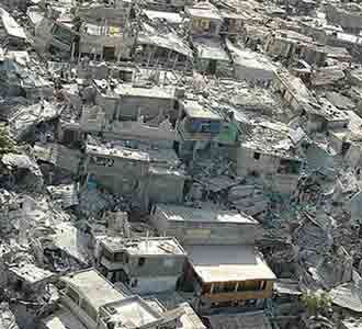 Kerusakan Gempa Haiti Dari Udara