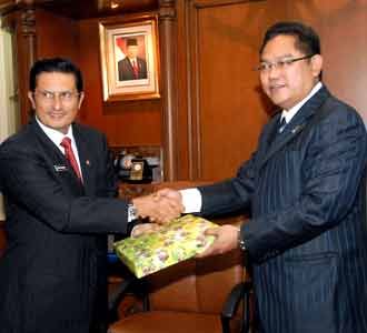 Fadel Muhammad Terima Mentan Malaysia