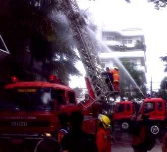 Simulasi kebakaran di Bank Jabar Banten