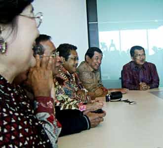 JK dan Eks Menteri Rapat Kabinet