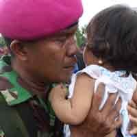 136 Pasukan Ambalat Tiba di Bhumi Marinir Gedangan