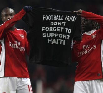 Simpati untuk Haiti di Emirates