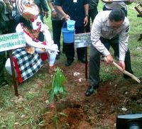 Menhut Tanam Pohon di TWA