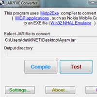 JAR2EXE Converter, Jalankan Aplikasi Ponsel di PC 
