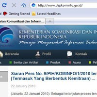 Nama Berubah, Situs Kementerian Masih Versi Lama