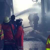 Pabrik Spong Maltex di Mojokerto Terbakar