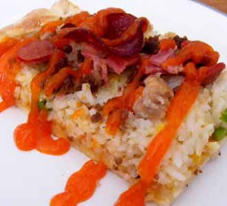 Pizza Nasi ala Cafe Milan