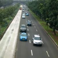 Jalan Sudirman Sepi Seperti Saat Lebaran 
