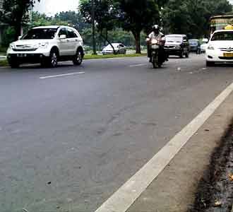 Jelang Demo, Jalan Sudirman Lengang