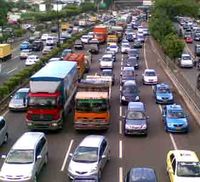 Tol Dalam Kota Arah Cawang Macet
