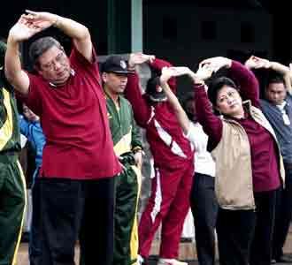 Minggu Pagi SBY Olah Raga