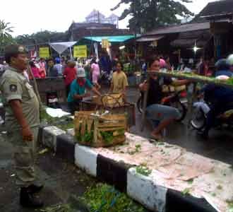 Pedagang Nakal Ditertibkan Pedagang Nakal Ditertibkan