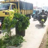 Waspadai Lubang di TL Tanjung Sari 