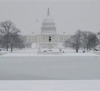 Badai Salju Terjang Washington