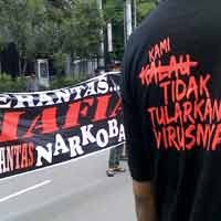 Mantan Pecandu Narkoba Unjuk Rasa di DPRD Jatim