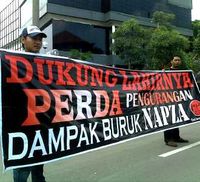 Mantan Pecandu Narkoba Berdemo