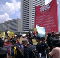 Peringati Hari Pers, Wartawan Demo di Bundaran HI 