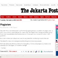 Isu Plagiat Menyeruak, The Jakarta Post Tarik Artikel Profesor dari Unpar