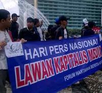 Wartawan Demo di Hari Pers