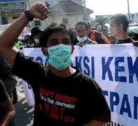 Wartawan Medan Berdemo