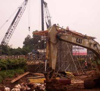 Pembangunan Flyover Lippo Village