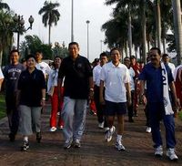 SBY-Boediono Jogging Bareng