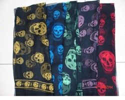 Scarf Motif Tengkorak Jadi Ikon Koleksi Alexander McQueen