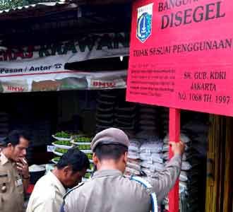 Beralih Fungsi, 27 Bangunan Disegel