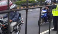 Biker Menuju Grogol Diizinkan Masuk Tol Dalam Kota