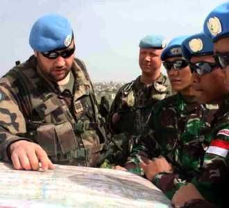 UNIFIL QRF-Indobatt Latihan Bersama