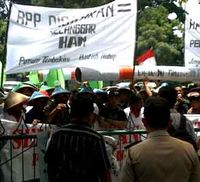 Demo Tolak Revisi RPP Tembakau