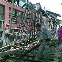 Bangunan TK Ambruk, 3 Siswa Terluka 