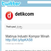 @detikcom, Akun Resmi detikcom di Twitter