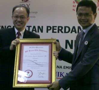 Sarana Menara Nusantara Melantai di Bursa