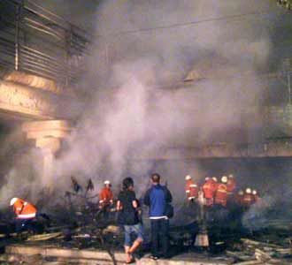 Gedung Proyek Senen Terbakar