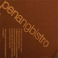 Menyayangkan Kebersihan dan Kenyamanan Penang Bistro 