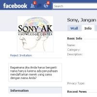  Sony, Jangan Renggut Nama Temanku!